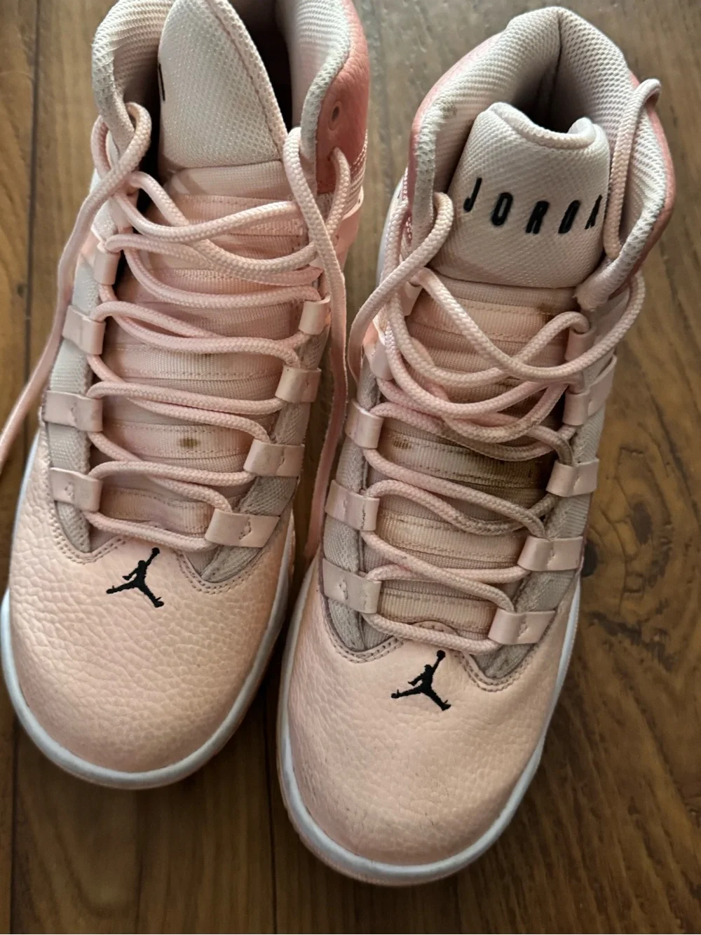 Nike Women's Peach/Blush High-Top Basketball Sneakers